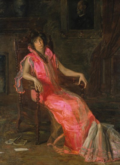 Een actrice door Thomas Eakins